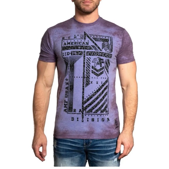 AMERICAN FIGHTER Men's T-shirt ARKPORT Multicolor Athletic XS-4XL - Picture 6 of 12